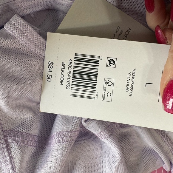 ❤️NWT  MOISTURE WICKING   RACER BACK    SLEEVELESS WORKOUT TOP     LARGE - Picture 7 of 7